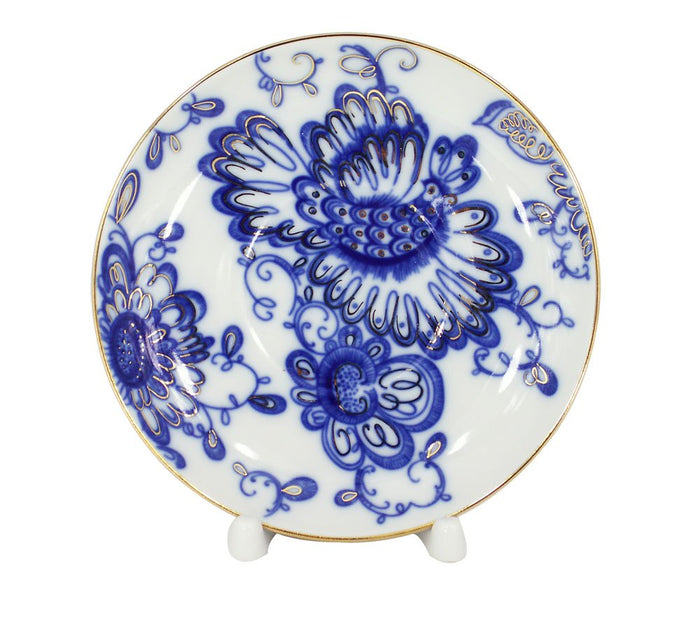 Lomonosov Porcelain Set Singing Garden 2pc Cup and Saucer 7.8 fl.oz/230 ml