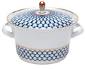 Lomonosov Porcelain Soup Bowl Tureen Cobalt Net 113.3 oz/3350 ml
