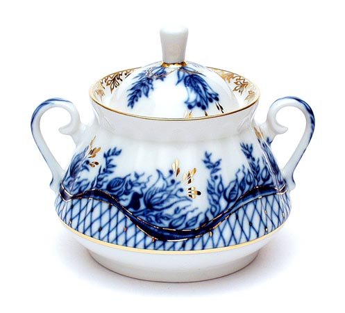 Lomonosov Porcelain Sugar Bowl Tenderness 10 ounces/300 milliliters