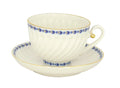 Lomonosov Porcelain Tea Cup and Saucer Cobalt Frieze 6.8 oz/200 ml