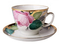 Lomonosov Porcelain Tea Set Cup and Saucer Love 12.7 oz/375 ml