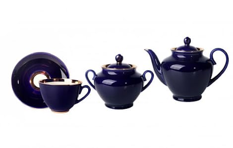 Lomonosov Porcelain Tea Set Spring Night 6/14