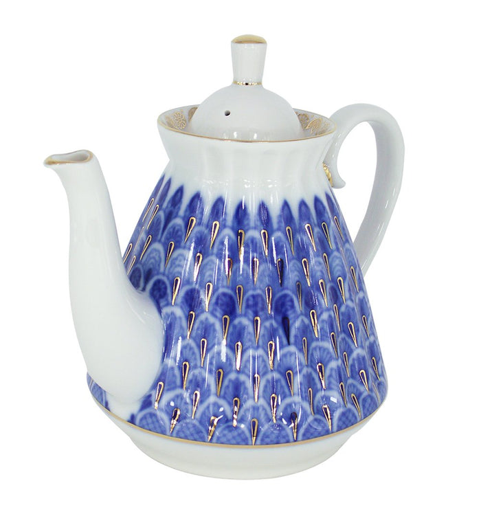 Lomonosov Porcelain Teapot Forget Me Not 3 cups