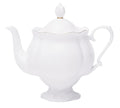 Lomonosov Porcelain Teapot Golden Ribbon Natasha 4.5 Cups 30.4oz/900ml