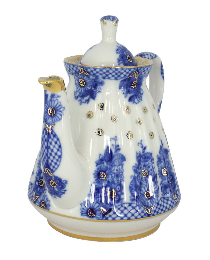 Lomonosov Porcelain Teapot Radiant Basket 5 Cup 25 ounces 750 milliliters