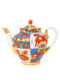 Lomonosov Porcelain Teapot Spring Folk Designs 67.6 oz/2000 ml