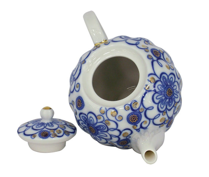 Lomonosov Porcelain Teapot Tulip Bindweed 3 Cups 20 oz/600 ml