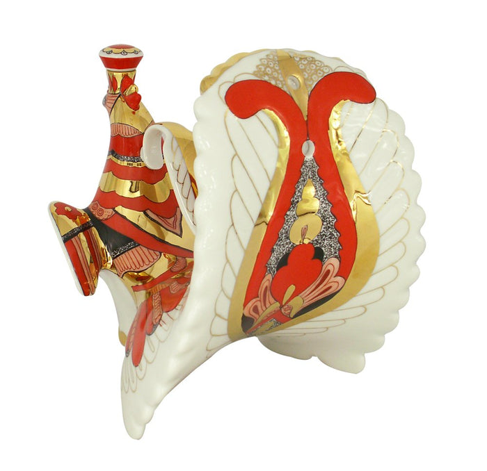 Lomonosov Porcelain Wine Decanter Red Firebird 27 fl.oz/800 ml