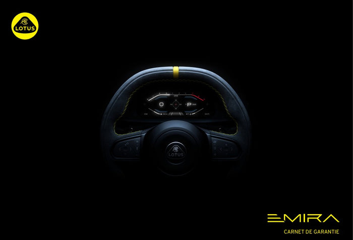 Lotus Emira Owner's Manual - English Version -with Genuine Leather Case
