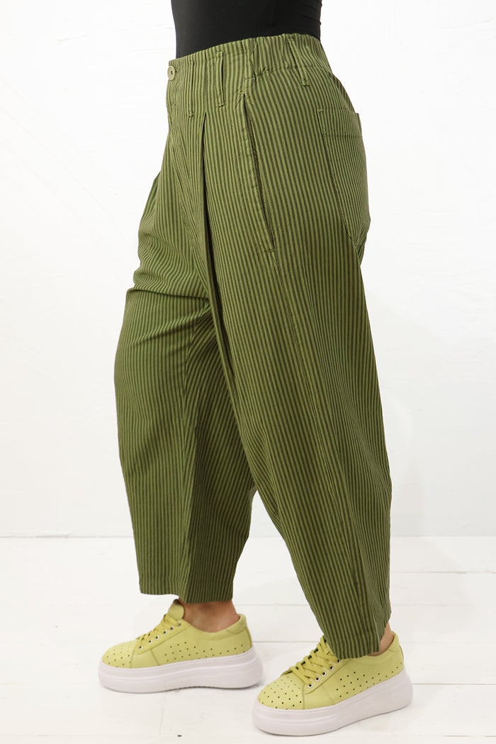 Lurdes Bergada - Syngman Pinstripe Trousers S26-356-2 Colours