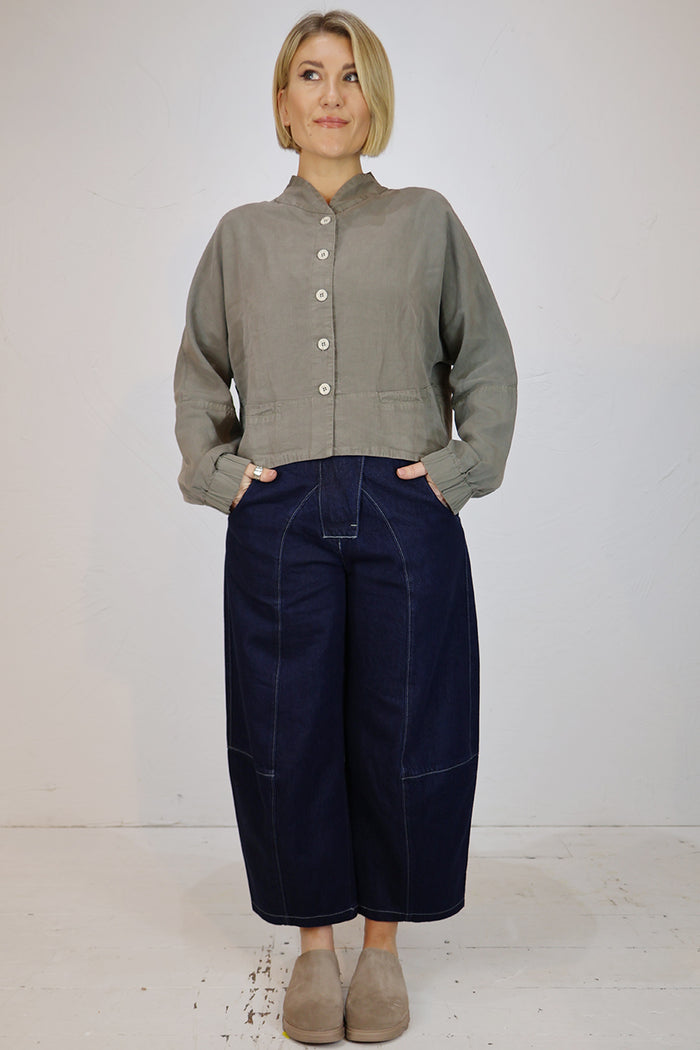 Lurdes Bergada Curved Barrel Leg Jeans U26 130