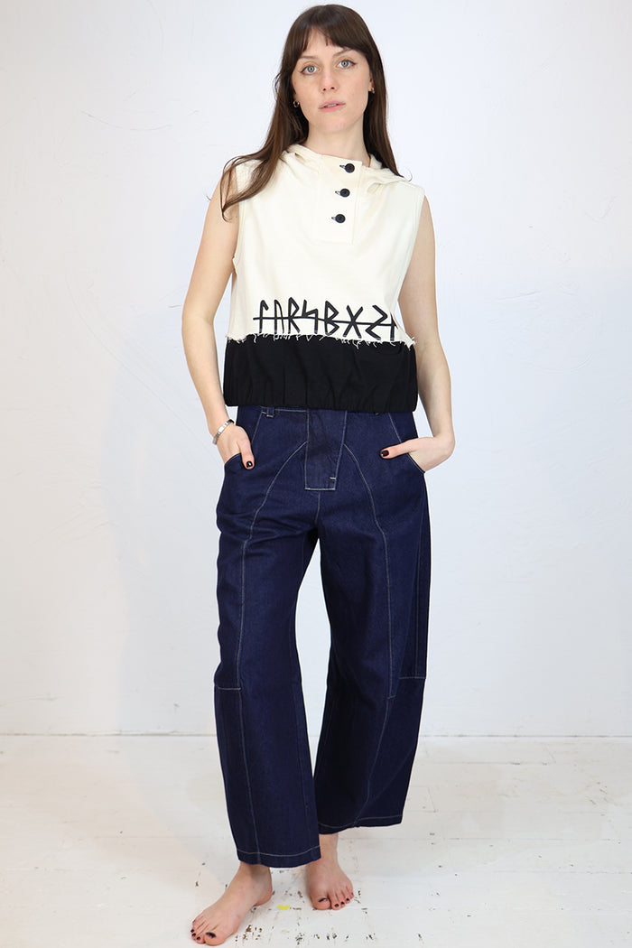 Lurdes Bergada Sleeveless Printed Hoodie U26 711 - 2 Colours