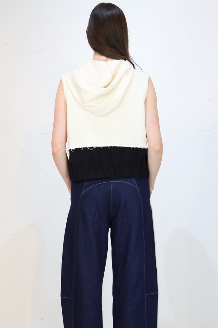 Lurdes Bergada Sleeveless Printed Hoodie U26 711 - 2 Colours