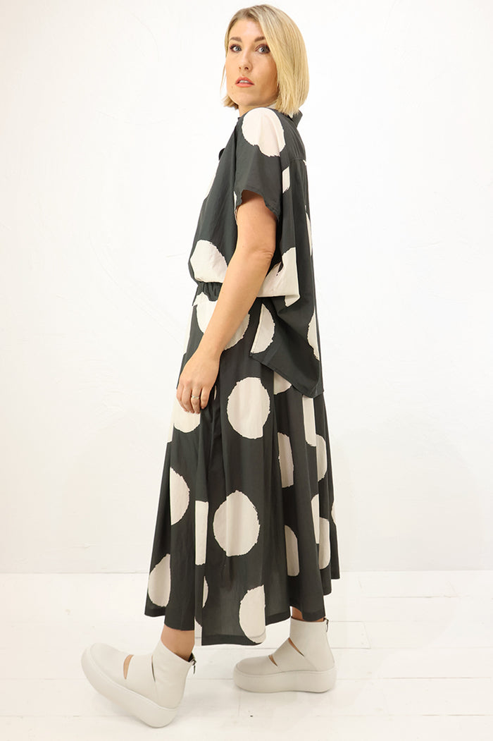 Lurdes Bergada Spotty Skirt U26-400 in Grey