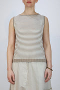 Lurdes Bergada Striped Vest U26 811 - 2 Colours