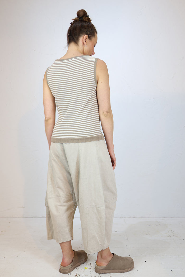 Lurdes Bergada Striped Vest U26 811 - 2 Colours
