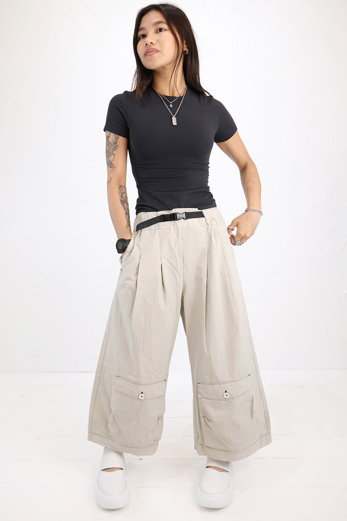 Lurdes Bergada Wide Pocket Papertouch Trousers U26 290