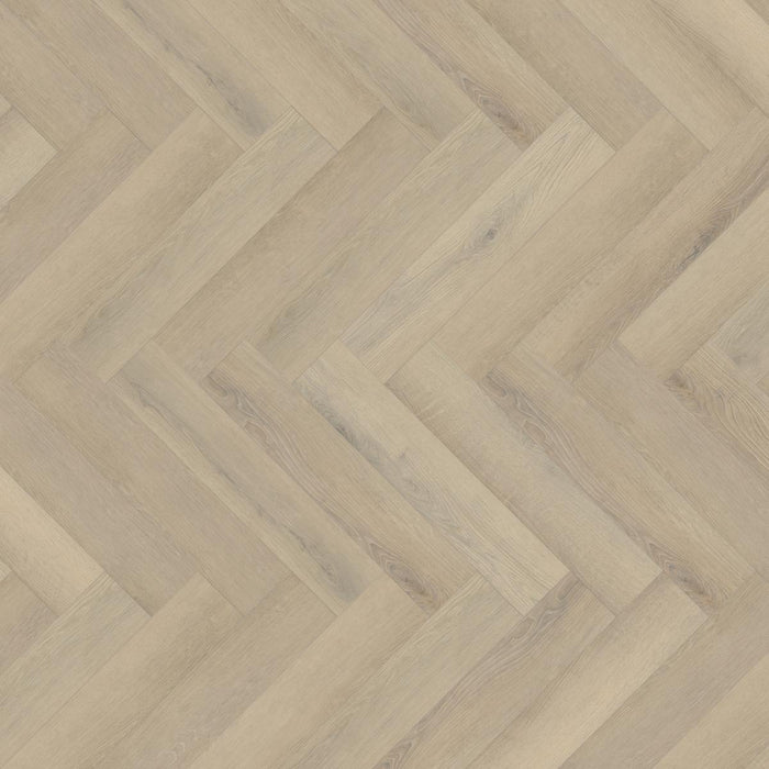 Lusso Floor Seashell Oak Herringbone Luxury Vinyl Flooring - 610 x 122 x 5 mm - 2.23 M2 Per box
