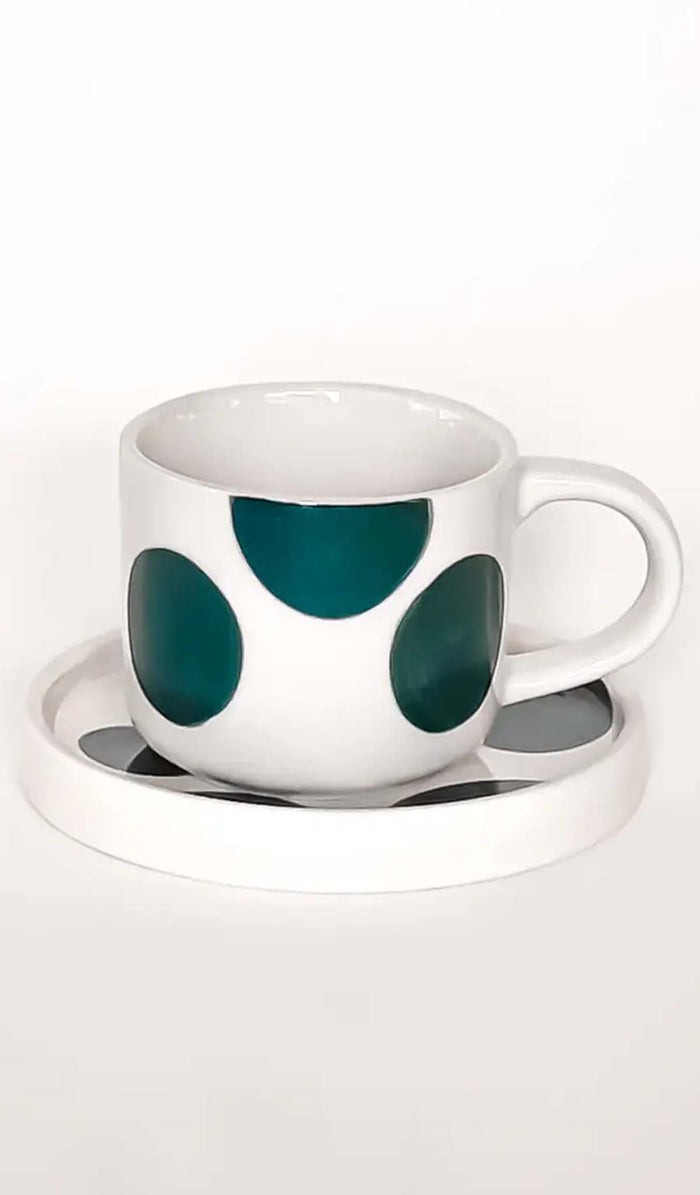 Magazin Minori Dots Espresso Cup and Saucer Set - 3 Colours