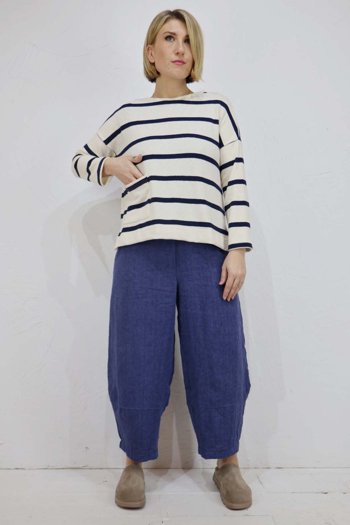 Mama B  Buccia U Striped Jersey Jumper
