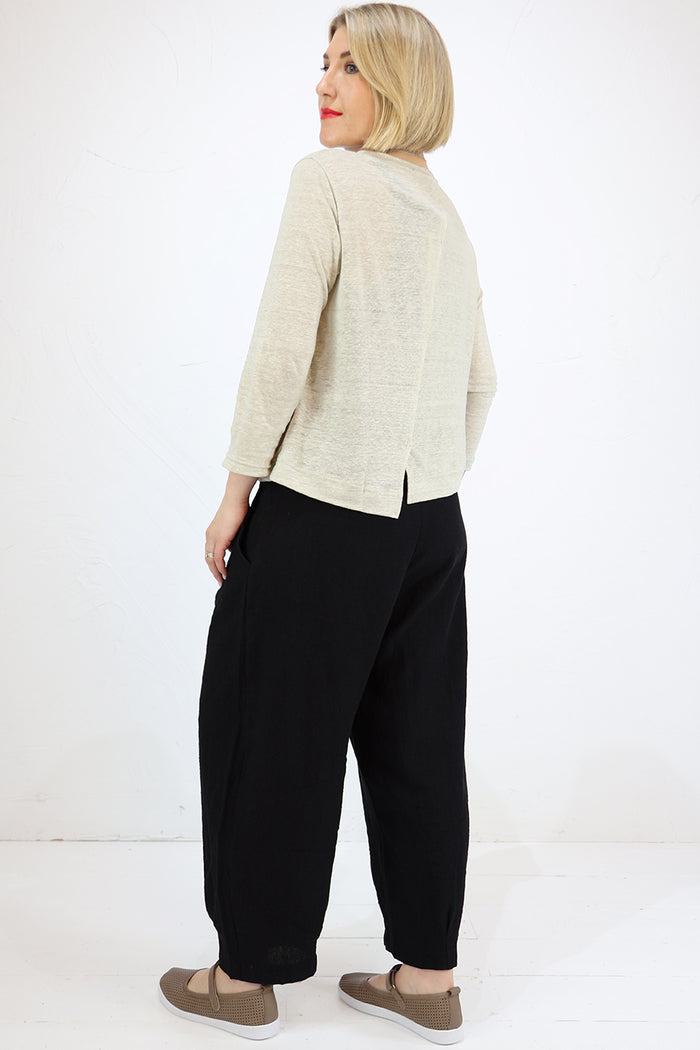 Mama B Crema L Linen Jumper - 2 Colours
