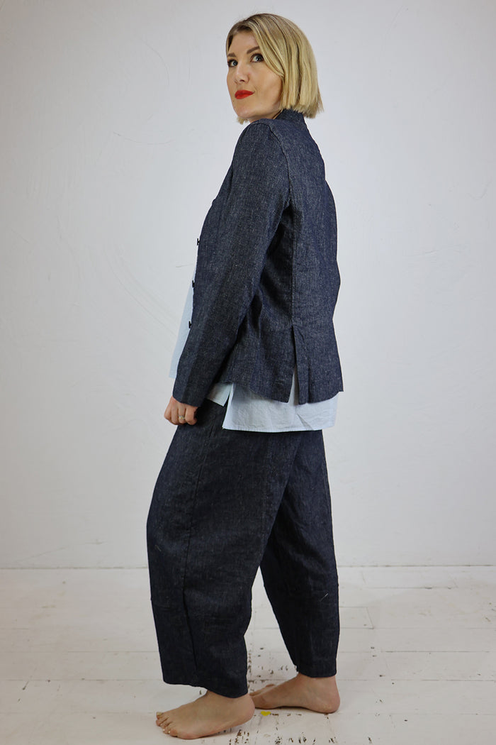 Mama B Denim Linen Jacket - Aprile D