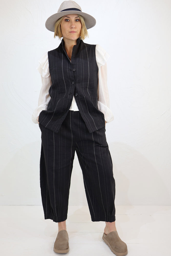Mama B Goccia R Striped Waistcoat