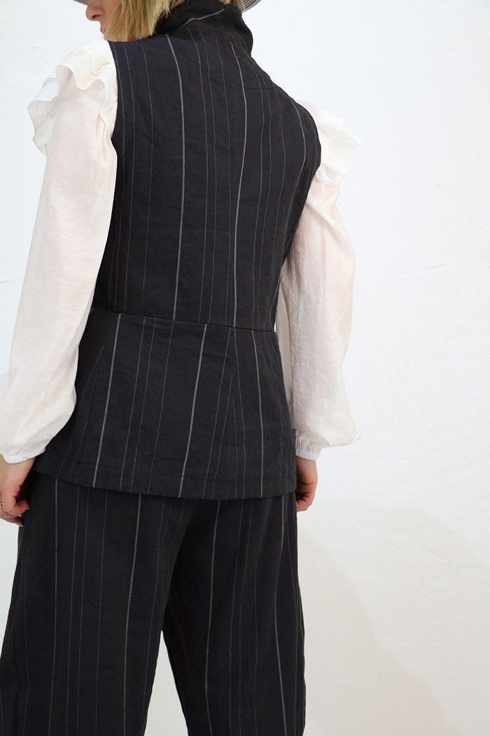 Mama B Goccia R Striped Waistcoat