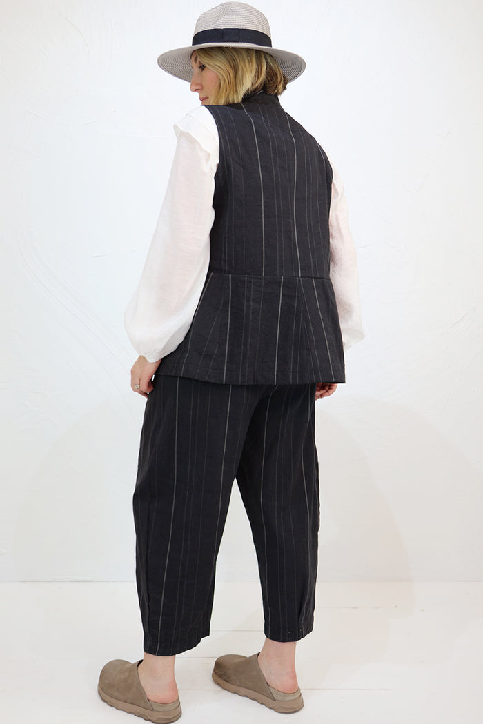 Mama B Goccia R Striped Waistcoat