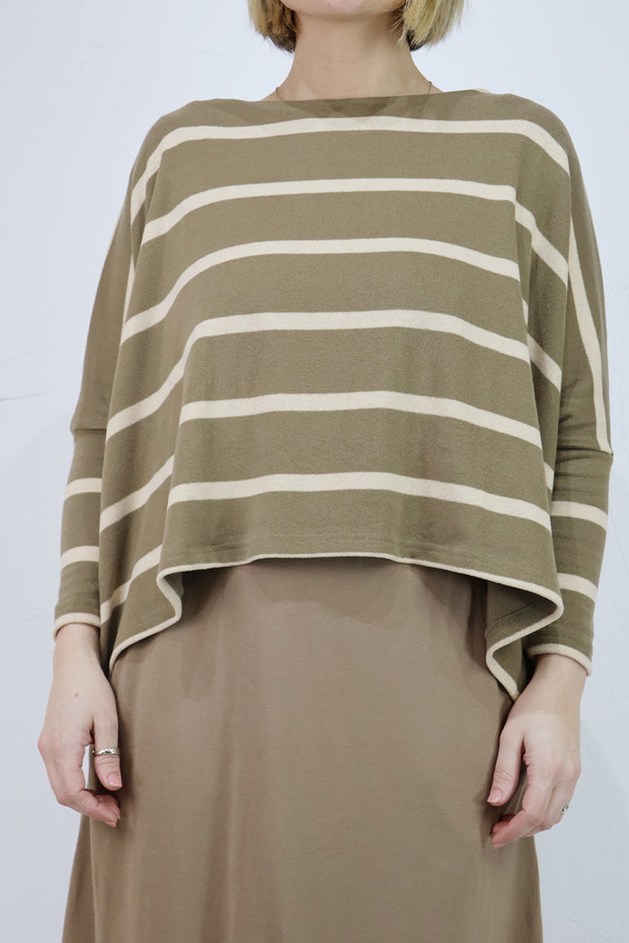 Mama B Kira M Striped Boxy Jersey Jumper