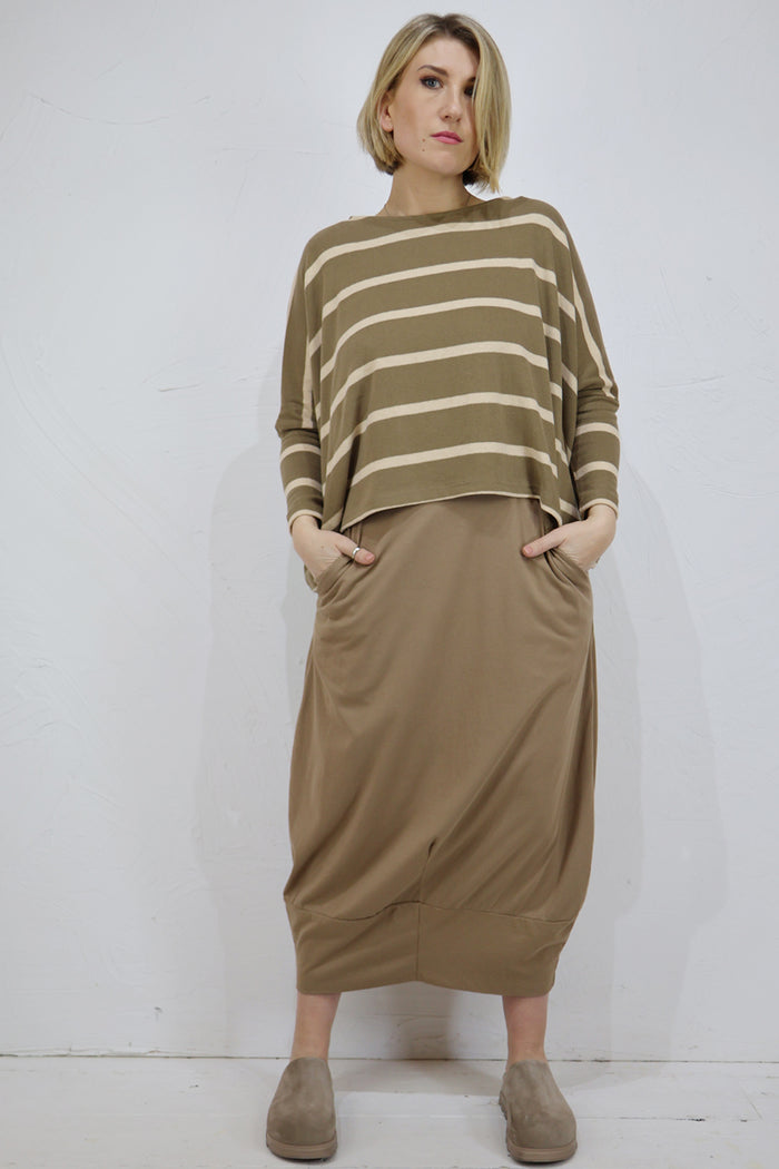 Mama B Kira M Striped Boxy Jersey Jumper