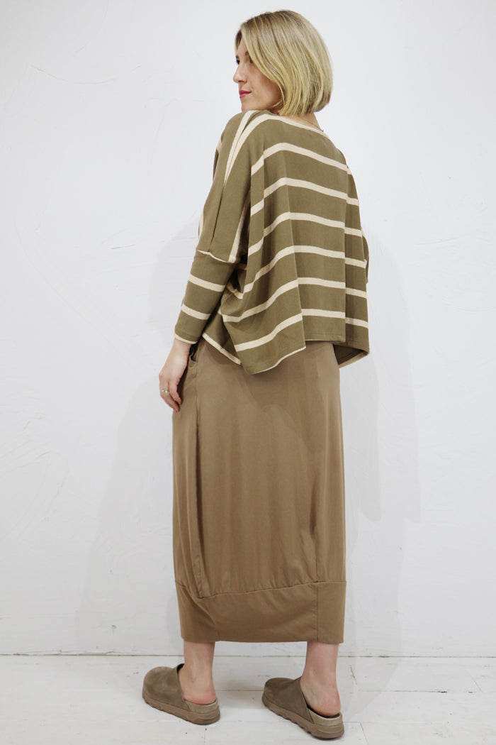Mama B Kira M Striped Boxy Jersey Jumper