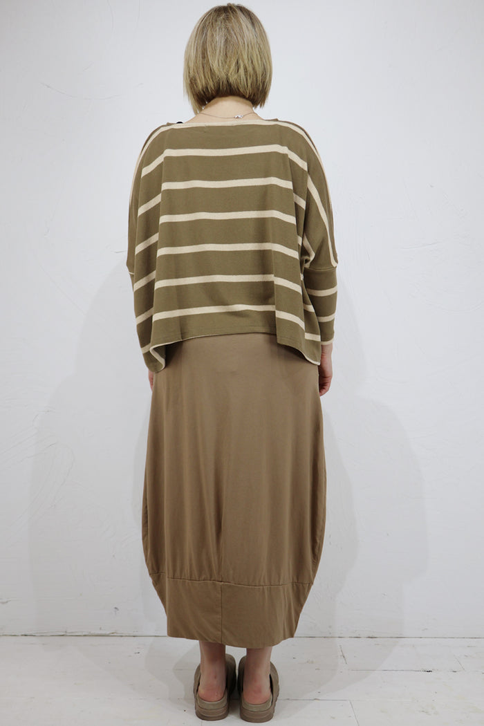 Mama B Kira M Striped Boxy Jersey Jumper