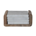 Marble Coasters w/ Mango Wood Holder