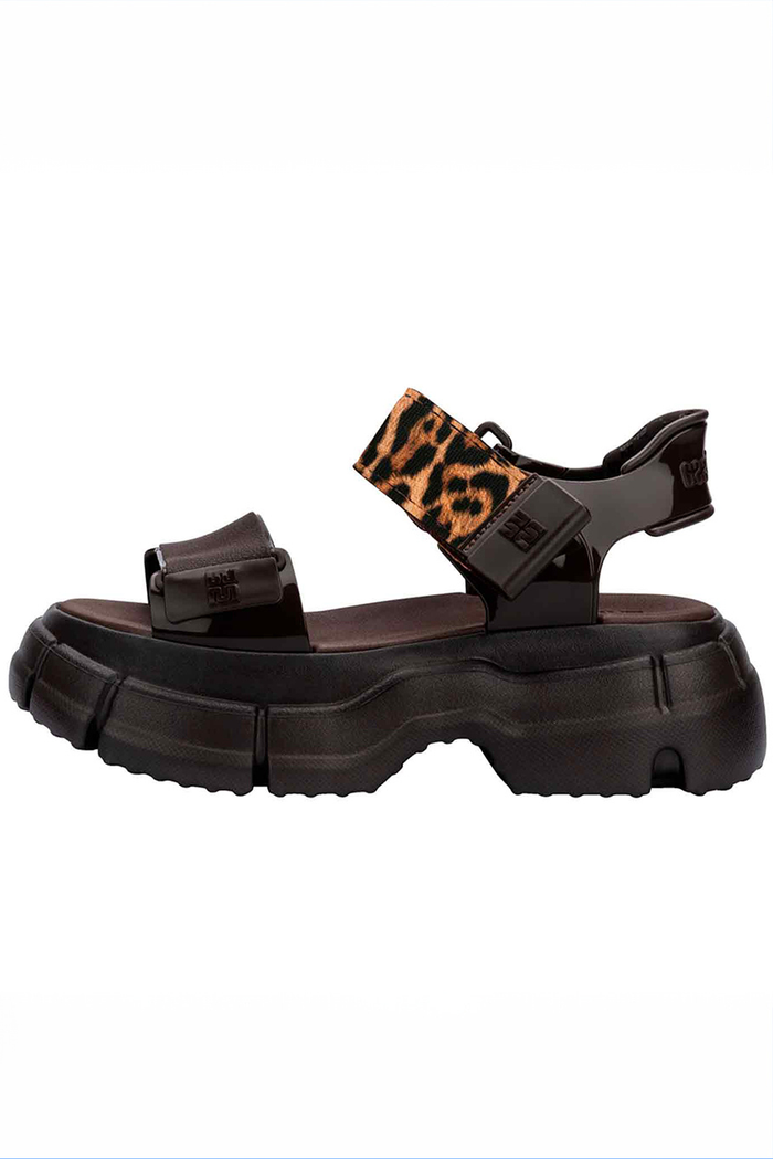 Melissa Chunky Leopard Print Sandals