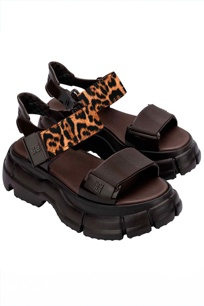 Melissa Chunky Leopard Print Sandals