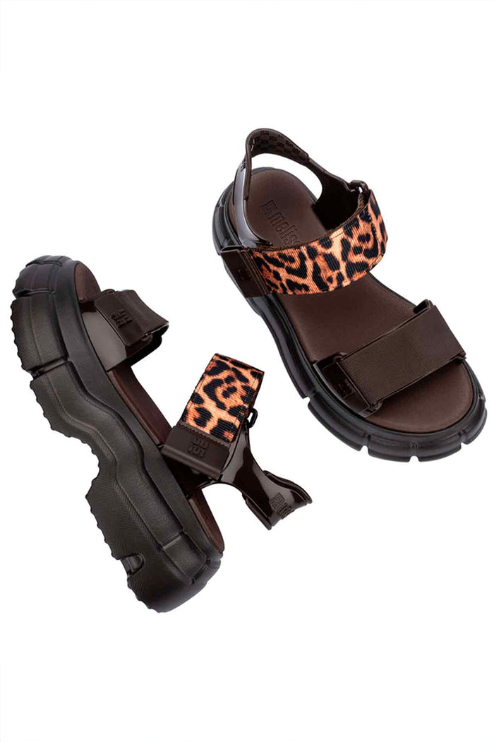 Melissa Chunky Leopard Print Sandals