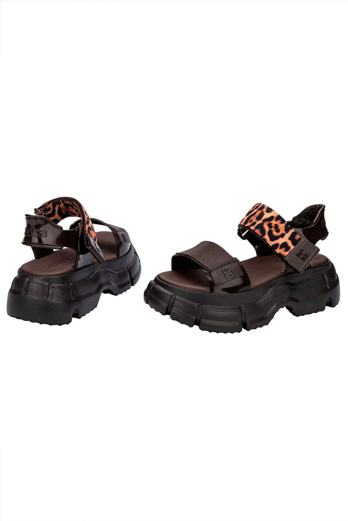 Melissa Chunky Leopard Print Sandals