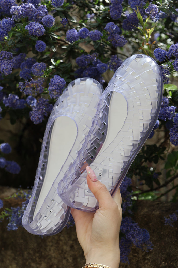 Melissa Jelly Ballerina Flats in Clear