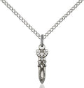 Menorah, Star & Fish medal 00621, Sterling Silver