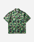 A Bathing Ape Abc Camo Open Collar Ss Shirts M Green Shirts Shortsleeve Shirt 1L30132007 GREEN