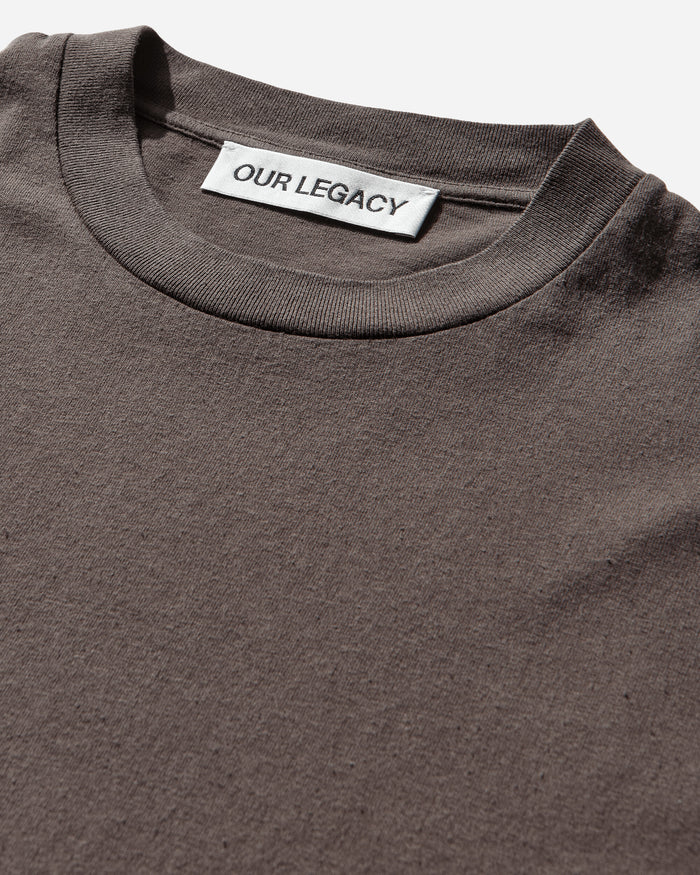 Our Legacy Box T-Shirt Worn Brown Legacy Jersey T-Shirts Shortsleeve M2266BWB 001