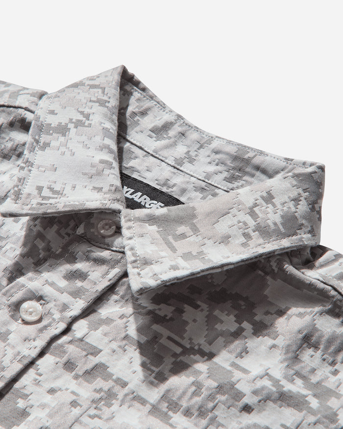 XLARGE Digital Camo Jacquard L/S Shirt White Shirts Longsleeve Shirt F201253014003 0