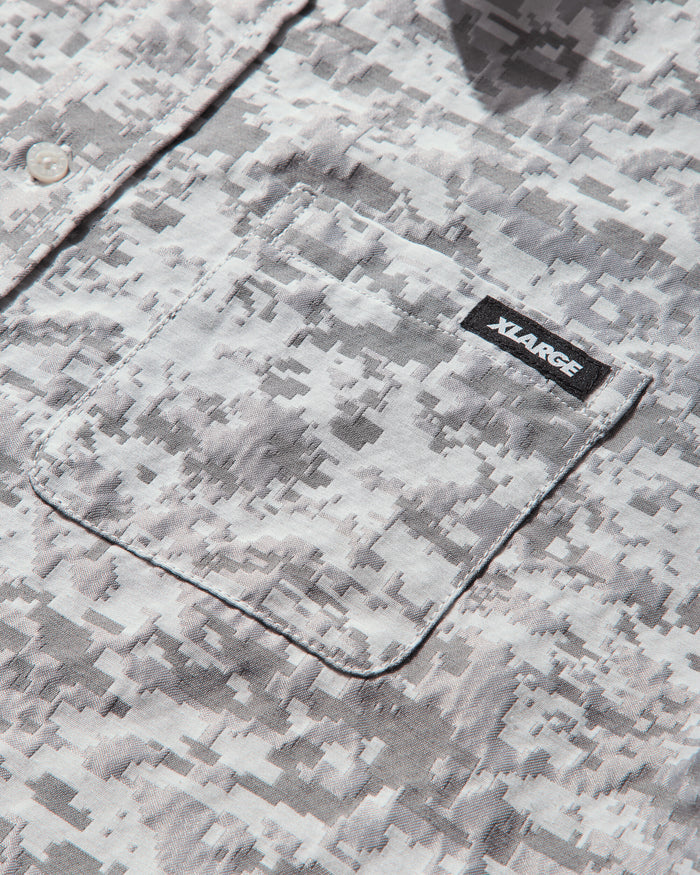 XLARGE Digital Camo Jacquard L/S Shirt White Shirts Longsleeve Shirt F201253014003 0