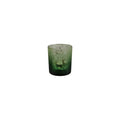 Mercury Glass Green Deer Votive Holder