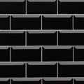 Metro Black Biselado Brillo 10 x 20cm Ceramic Tile - 1sqm perbox