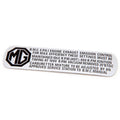 mgb-BML2023 MG Emission Control Label