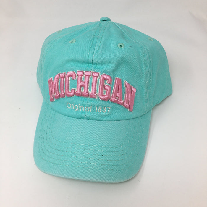 Michigan Beach Glass Blue Baseball Hat — STP