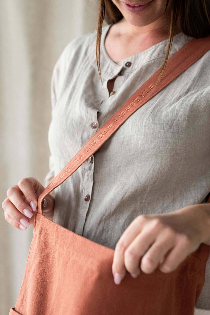 Mira Canvas Bag - Copper Brown 100% organic cotton