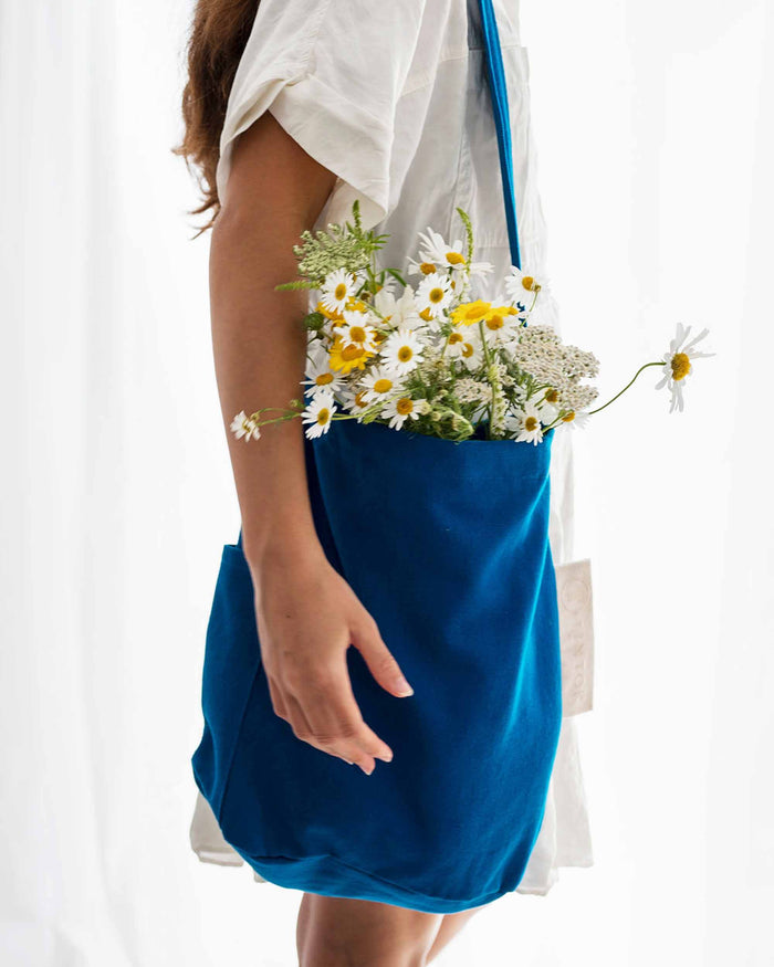 Mira Canvas Bag - Royal 100% organic cotton